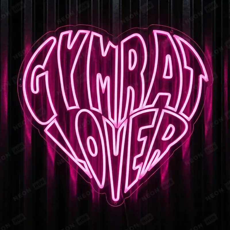 Неоновая вывеска GYMRAT LOVER