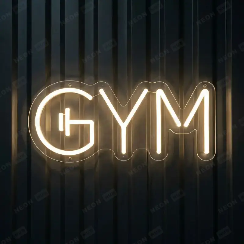 Неоновая вывеска GYM 2