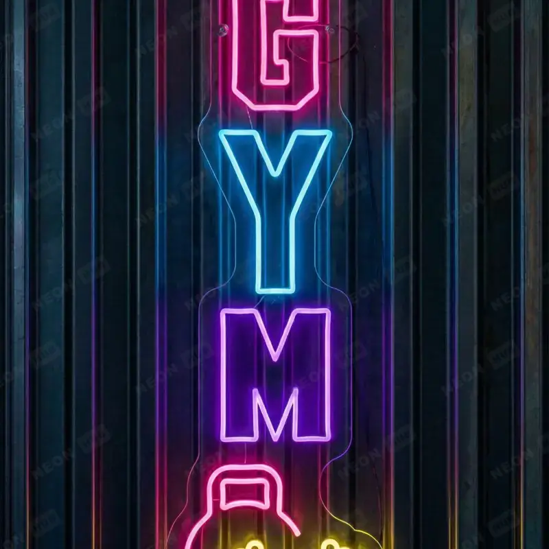 Неоновая вывеска GYM 1