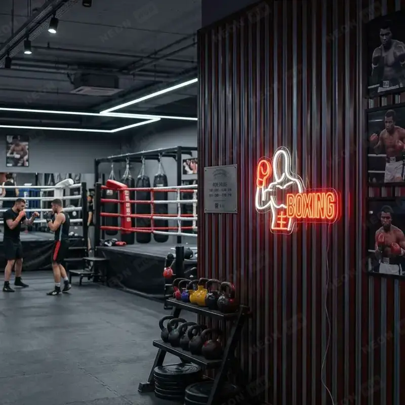 Неоновая вывеска Boxing 1 — вид 2