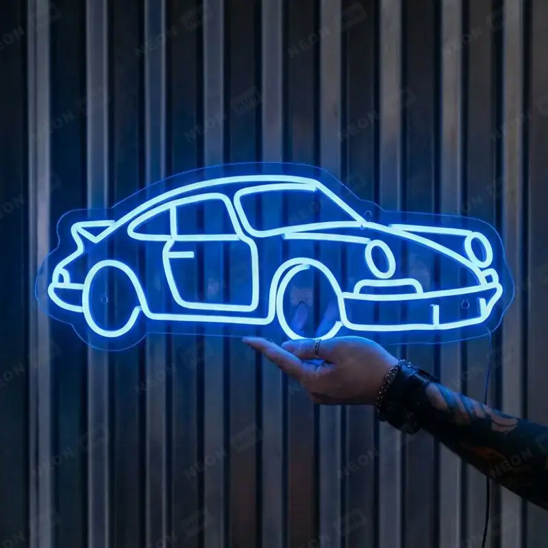 Неоновая вывеска PORSCHE 911 CARRERA RS 2.7 IN THREE-QUARTER