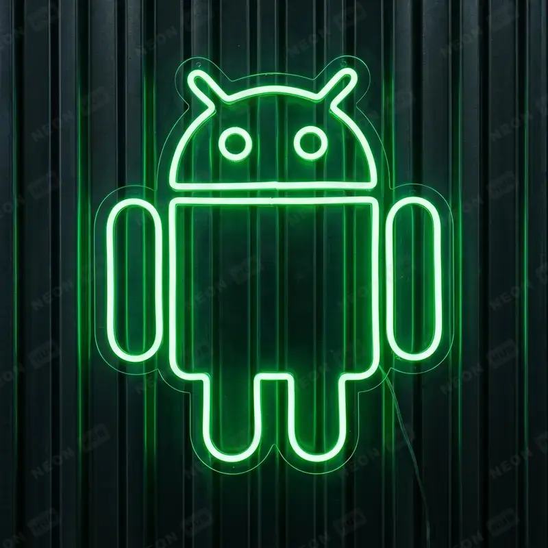 Неоновая вывеска Android