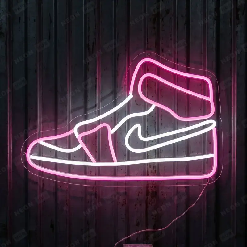 Неоновая вывеска Nike jordan